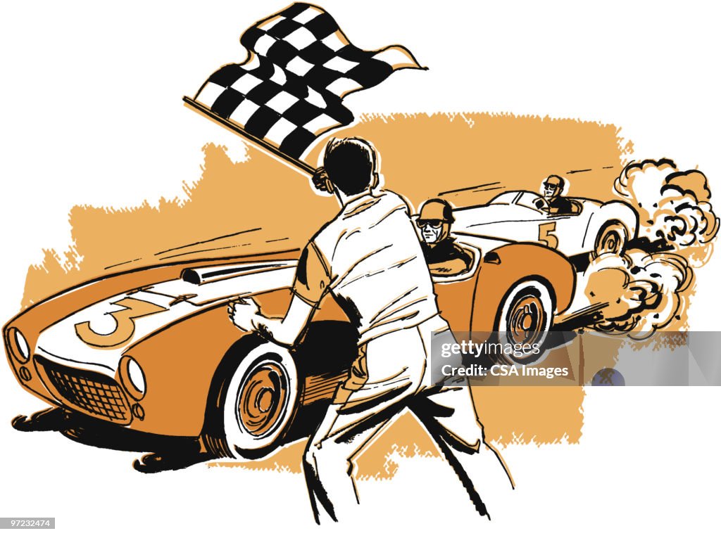 Graph Racing With Face Race High-Res Vector Graphic - Getty Images