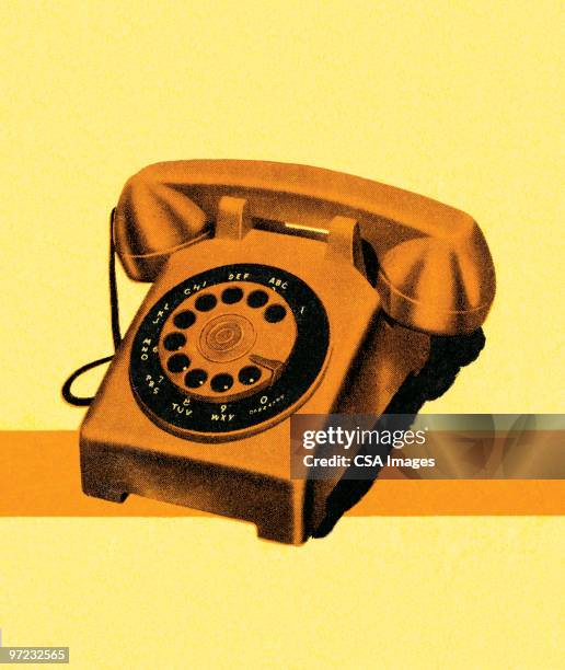 telephone - telephone dial stock illustrations