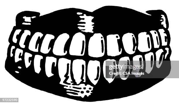 teeth - human teeth illustration stock illustrations