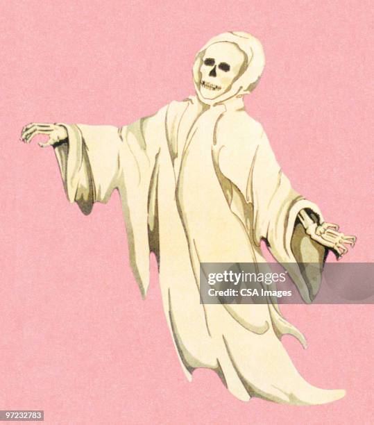 illustrazioni stock, clip art, cartoni animati e icone di tendenza di ghost - fantasma