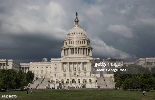 The Capitol Building is viewed on June 6, 2018 in Washington, D.C. The nation's capital, the sixth largest metropolitan area in the country, draws...