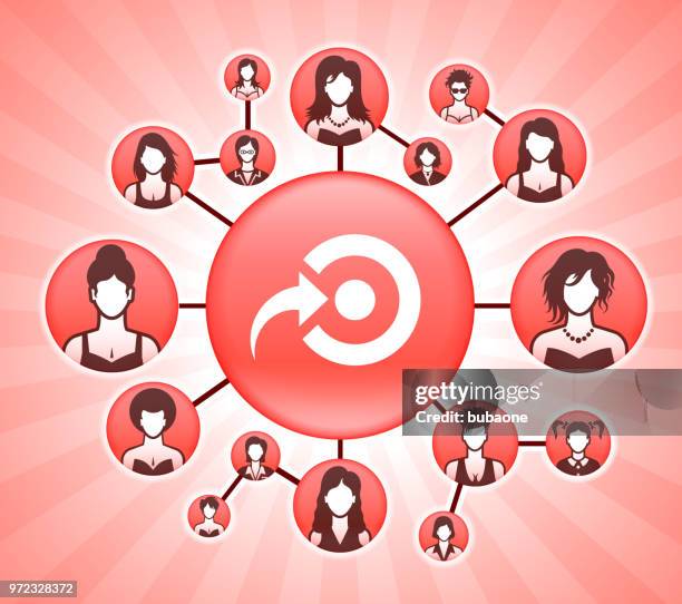 target women's rights pink vector background - mouse pointer stock illustrations