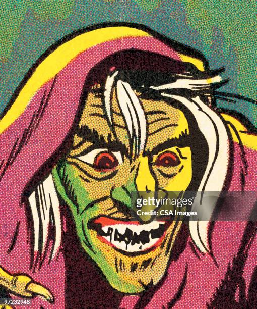 witch - ugly woman stock illustrations
