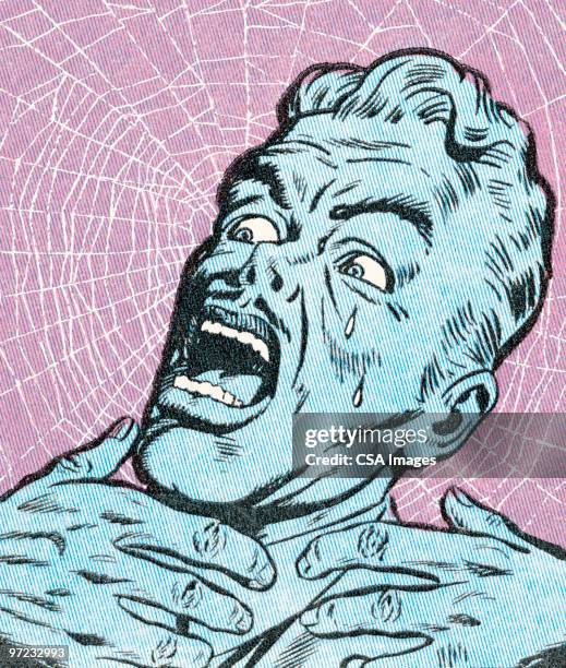attack - choking stock illustrations