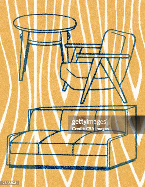 furniture - interior design stock illustrations