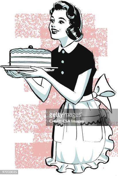 cake - party host stock illustrations