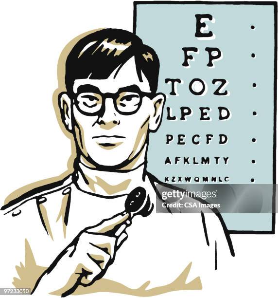 eye doctor - compassionate eye stock-grafiken, -clipart, -cartoons und -symbole