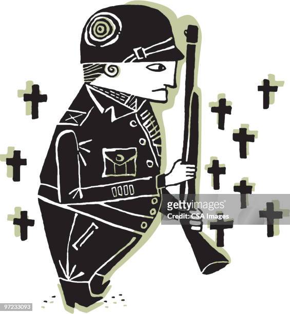 soldier - army stock illustrations