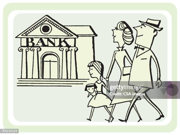 bank - eltern geld stock-grafiken, -clipart, -cartoons und -symbole