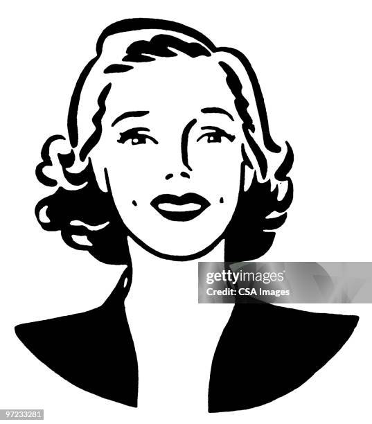 woman - frau älter lächeln stock-grafiken, -clipart, -cartoons und -symbole