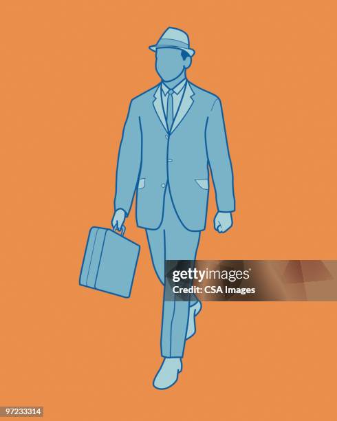 ilustrações, clipart, desenhos animados e ícones de businessman - dando passada larga