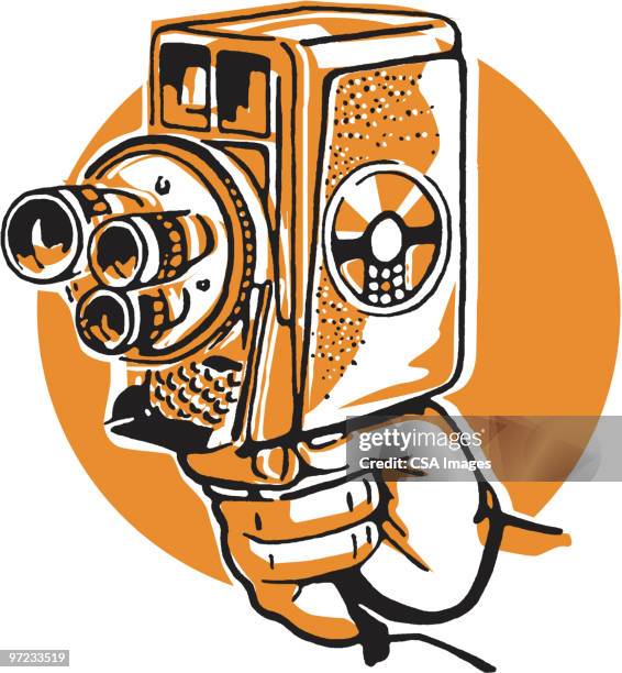 camera man - film crew stock illustrations