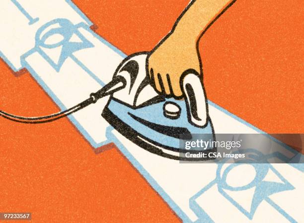 slip-on shoe - iron appliance stock illustrations