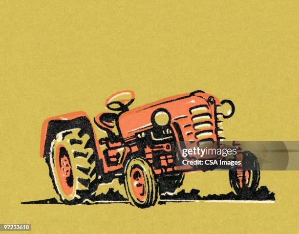 tractor - agricultural machinery stock illustrations