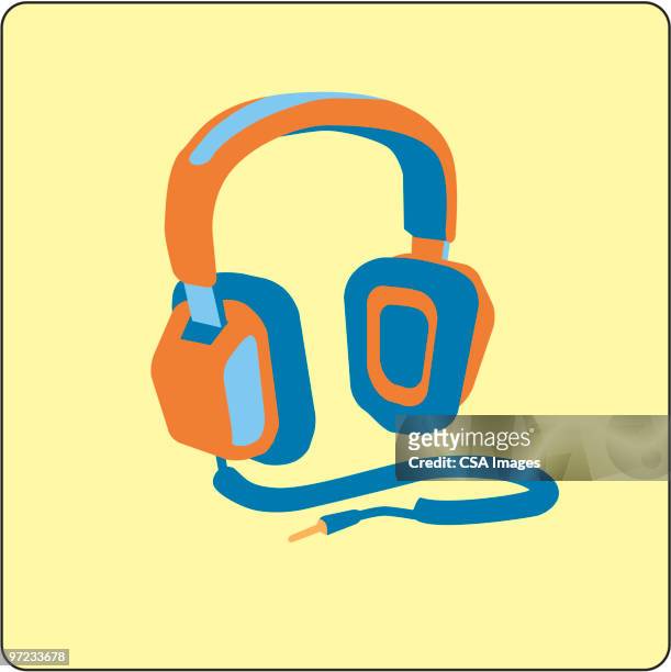 headphones - hi fi stock illustrations
