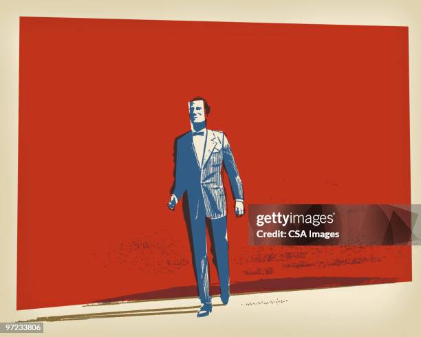 geschäftsmann - ein mann allein stock-grafiken, -clipart, -cartoons und -symbole