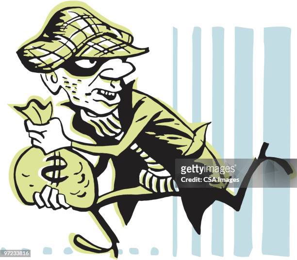 criminal - hooligan stock illustrations