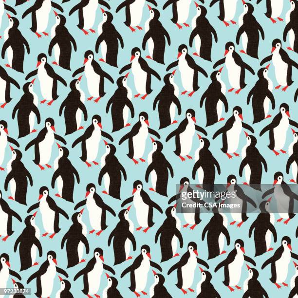 penguin pattern - penguin 幅插畫檔、美工圖案、卡通及圖��標