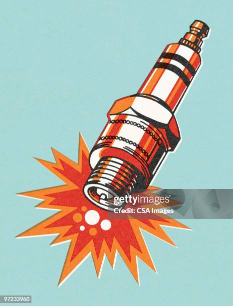 spark plug - spark plug stock illustrations