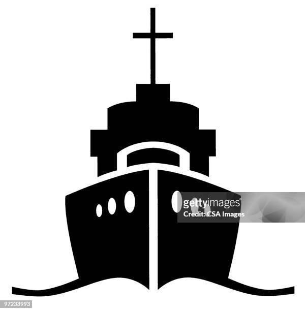 ship - warship stock illustrations