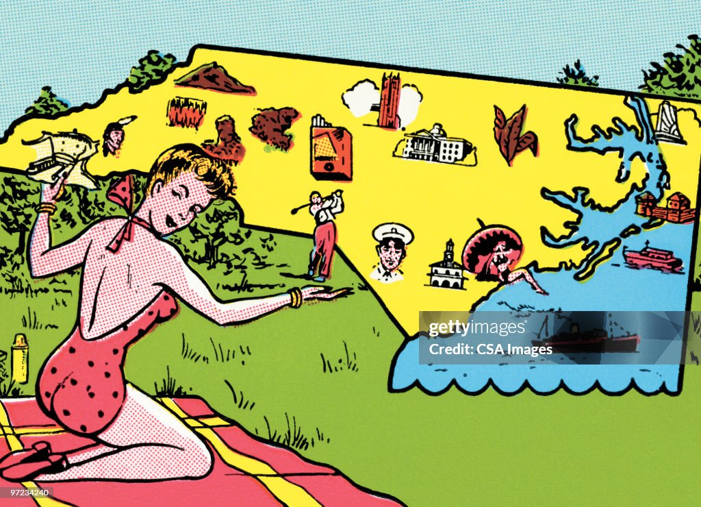Beach scene