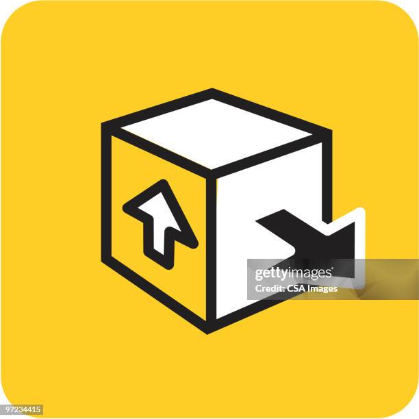 box - stack box icon stock illustrations