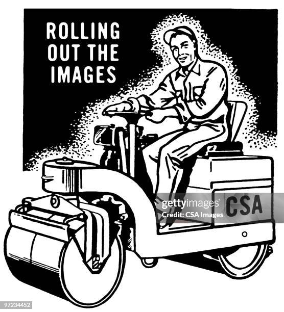 csa roller - steam roller stock illustrations