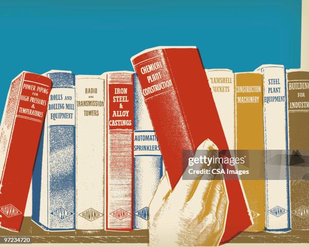 bookshelf - library stock illustrations