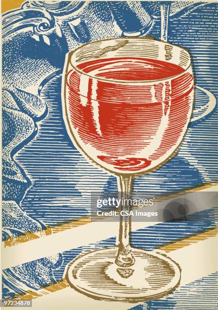 stockillustraties, clipart, cartoons en iconen met wine - cocktail corporate