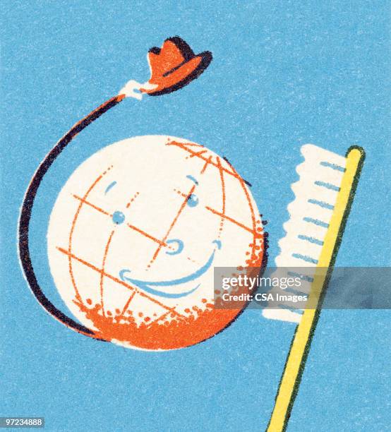 the world needs it's teeth brushed - social grace stock illustrations