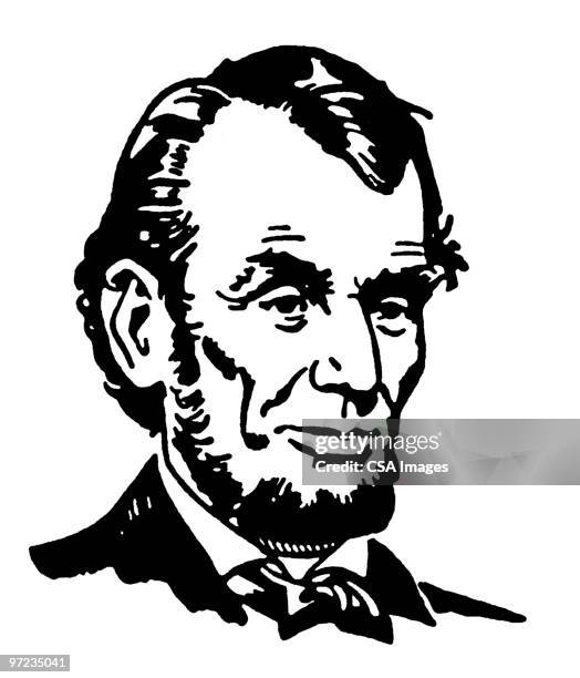 abraham lincoln - american culture stock illustrations