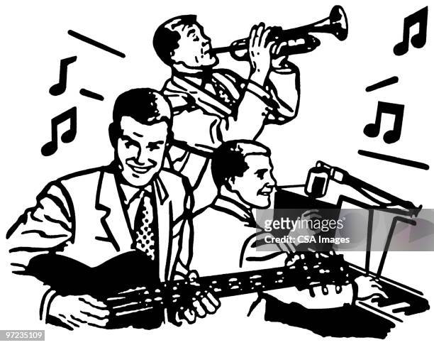 48 Jazz Band Illustrations - Getty Images