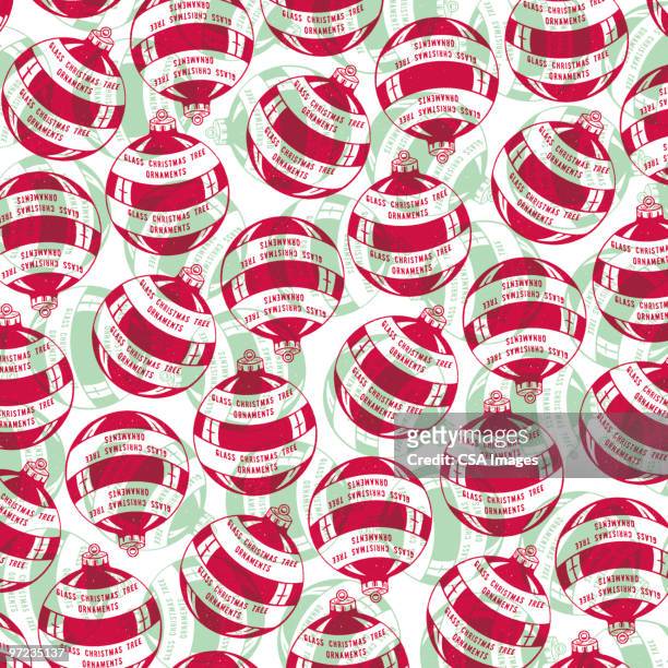 christmas ornament pattern - wrapped stock illustrations