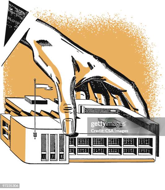building model - architect model stock illustrations