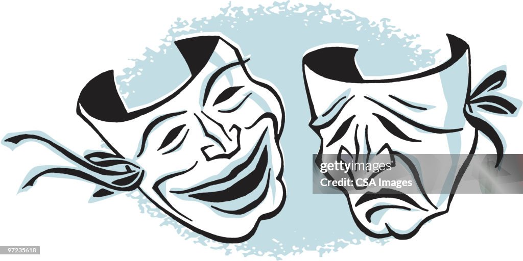 Comedy and Tragedy Masks