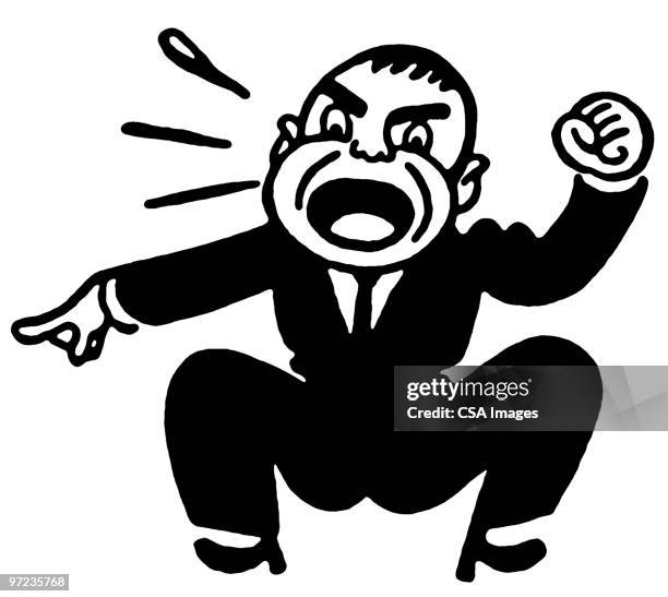 man - man shouting stock illustrations