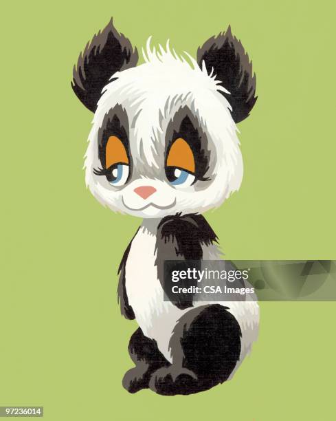 panda bear - panda stock illustrations