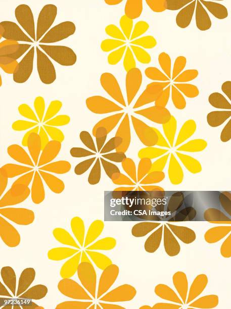 flower pattern - brown stock illustrations