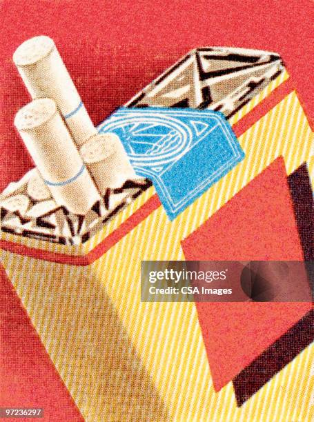 cigarette pack - zigarette stock-grafiken, -clipart, -cartoons und -symbole