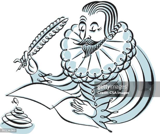 shakespeare - william shakespeare stock-grafiken, -clipart, -cartoons und -symbole