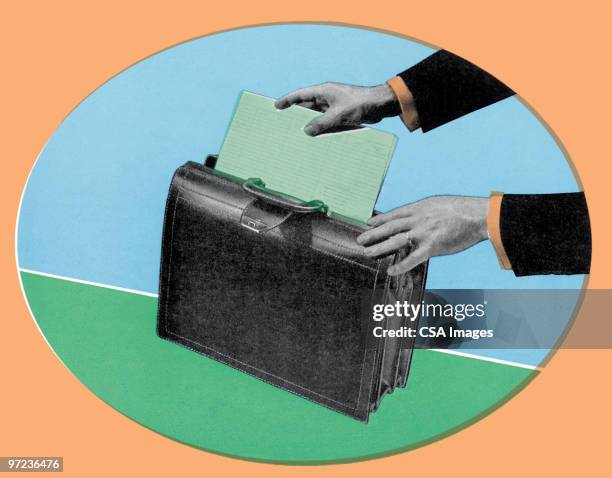ilustraciones, imágenes clip art, dibujos animados e iconos de stock de briefcase - maletín