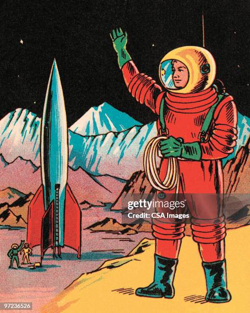 space explorer - space exploration stock illustrations