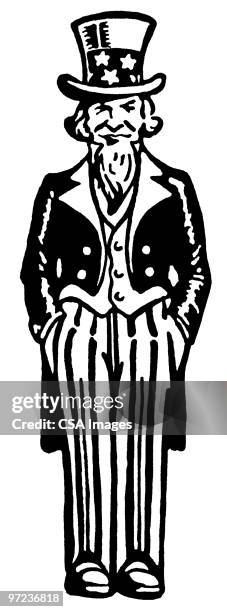 uncle sam - uncle sam stock illustrations