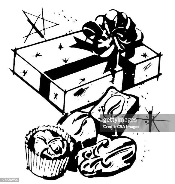 candy - box chocolates stock illustrations