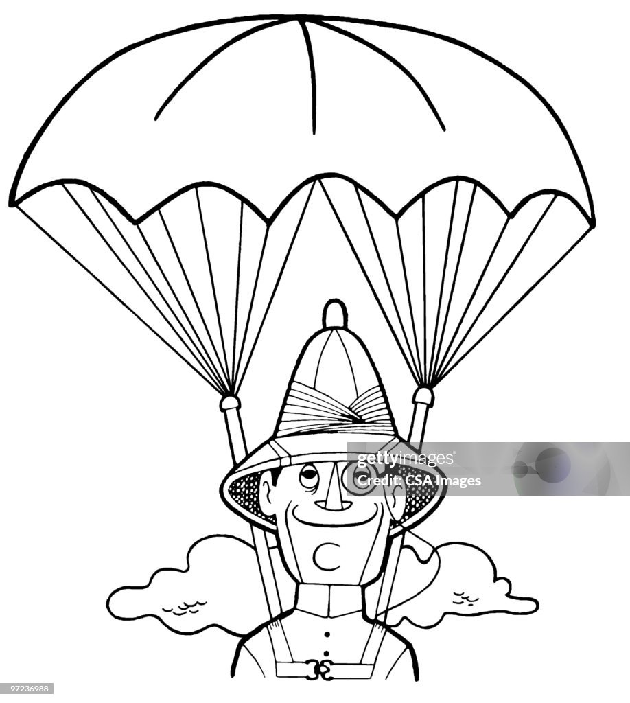 Man with Parachute