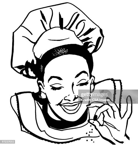 chef - chef portrait stock illustrations