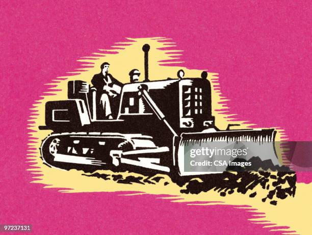 plow - construction vehicles stock illustrations