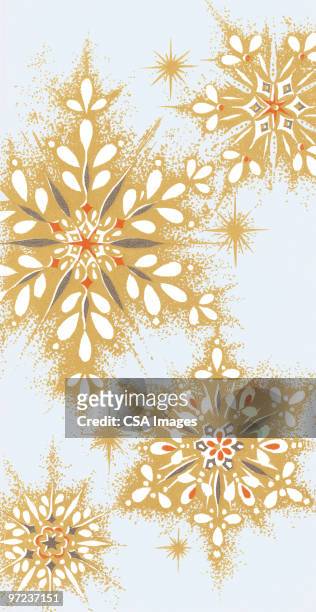 snowflakes - ornate stock illustrations