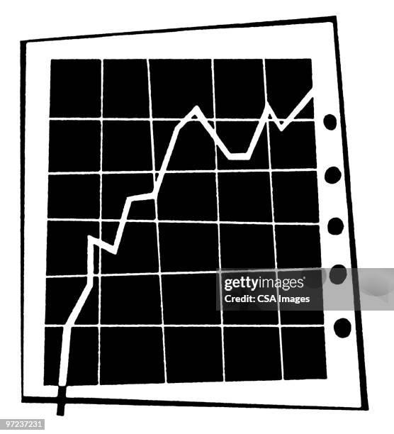simple black and white line graph depicting declining... Black And White Data Graph Photos and Premium High Res Pictures - Getty ...