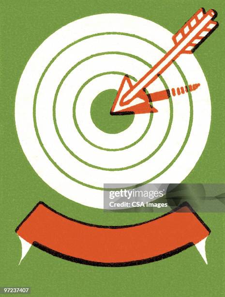 hitting the target - target stock illustrations